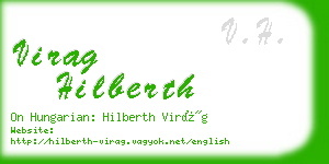 virag hilberth business card